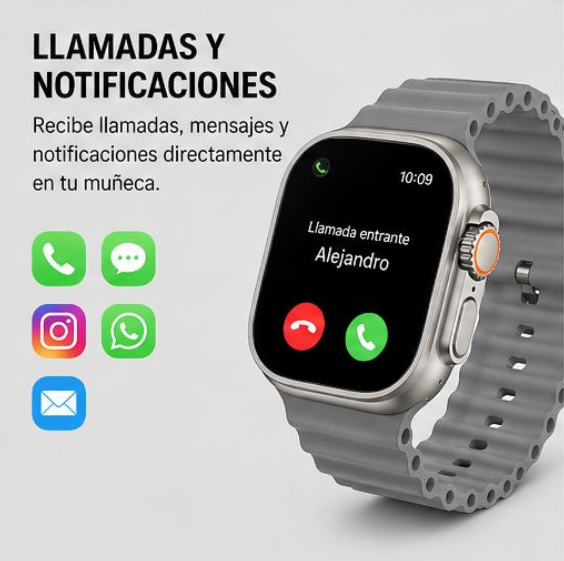 SMARTWATCH ULTRA 2 + 1 CORREA (GRATIS)