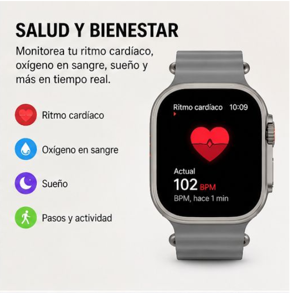 SMARTWATCH ULTRA 2 + 1 CORREA (GRATIS)